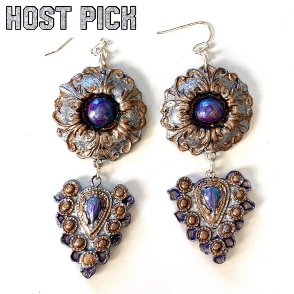HOST PICK  faux antique handmade earrings
